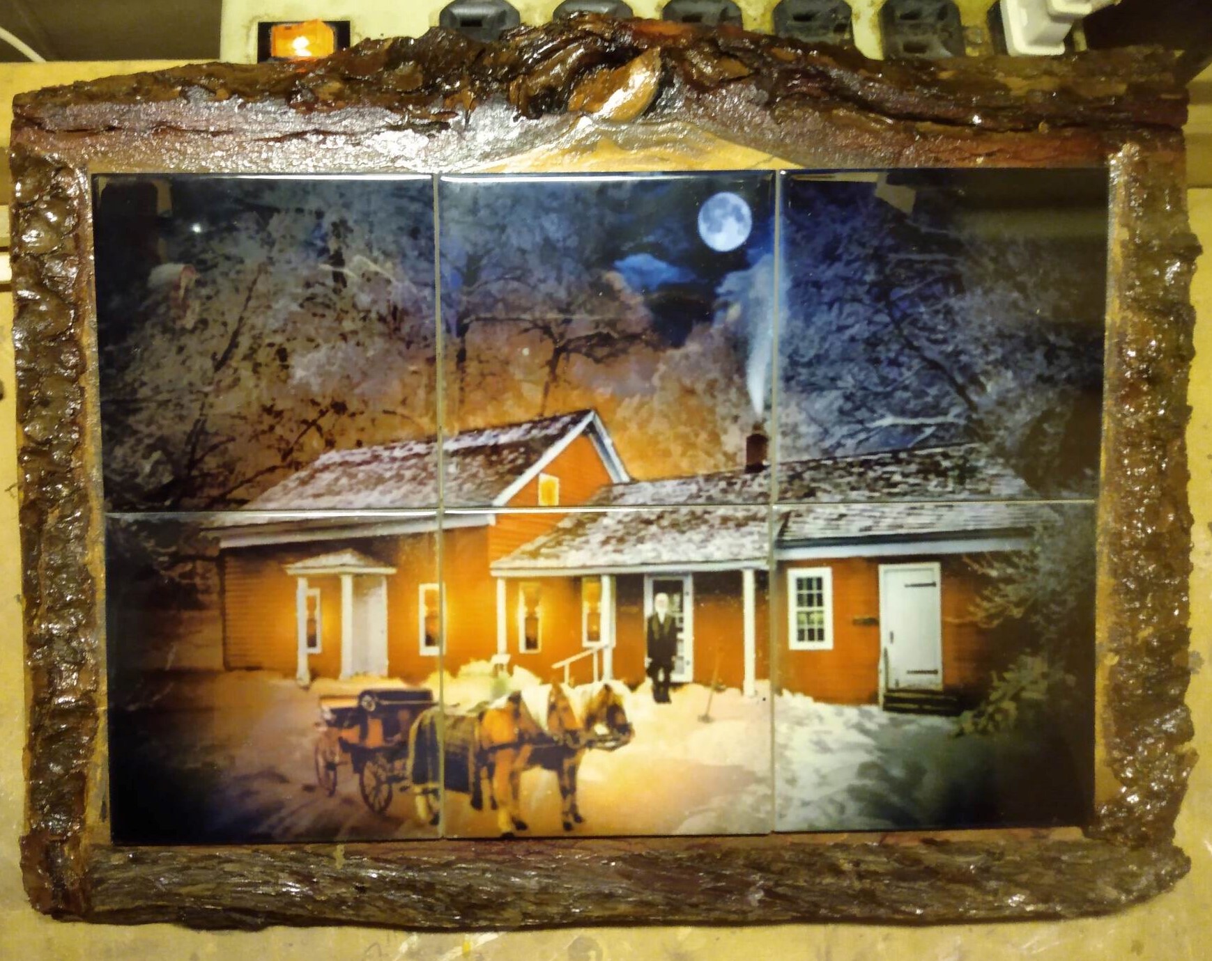 A picture of the Wilder Farm house in, Burke, NY, the pic was given to me to create a mural for