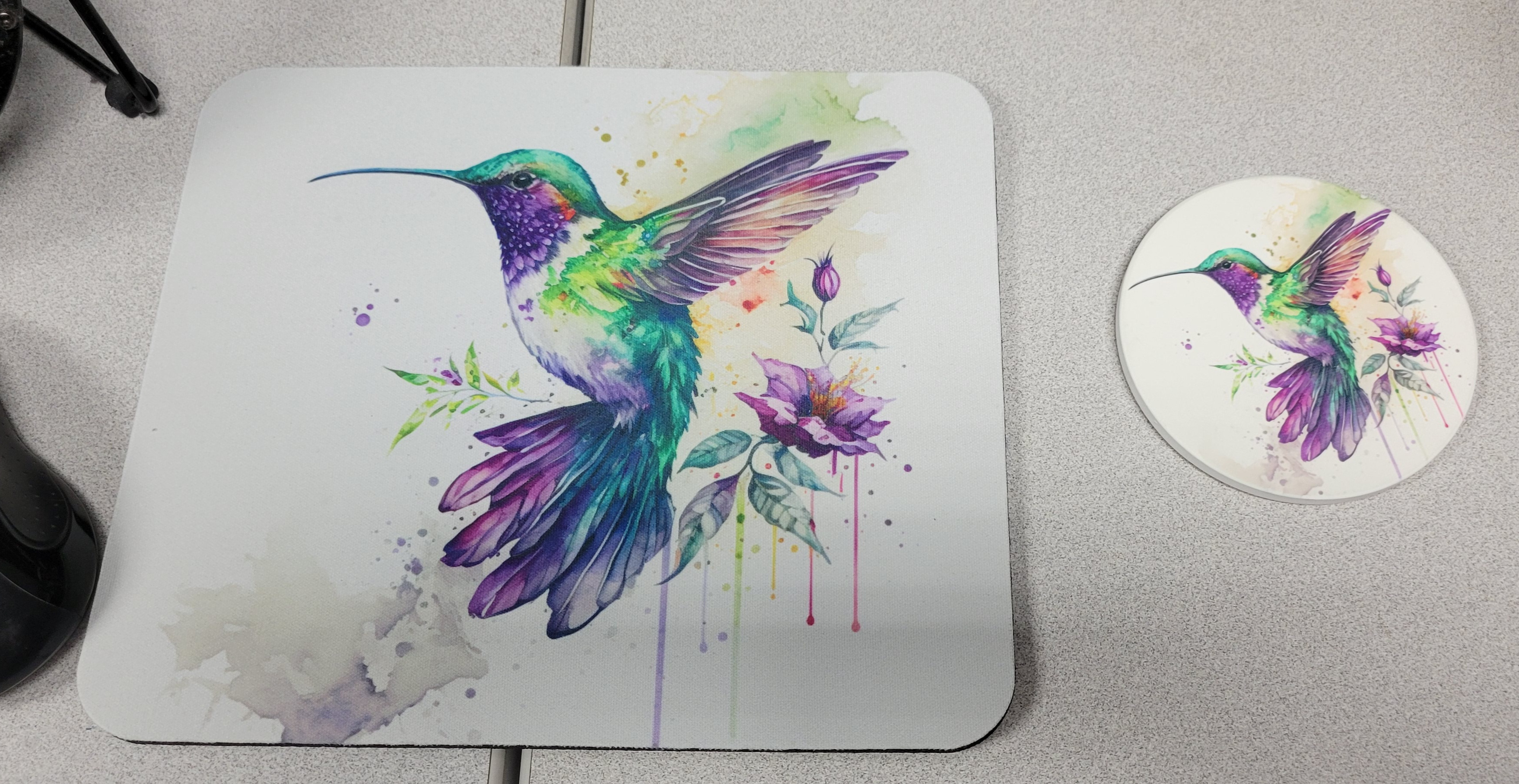 Mouse pad and coaster for my work desk