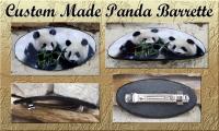 Custom made Panda Barrette using Dye Sub Aluminum