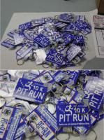 125 key tags for State Police 20th Anniversary 10K Pit Run