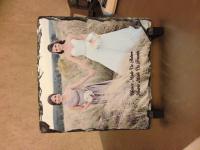 I made this slate of my beautiful cousins at the youngest ones wedding. They are great friends.