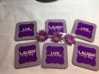 Coasters set for my sister who loves the color purple