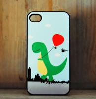 This illustration was originally just going to be a dino with a red balloon in a park. Add some