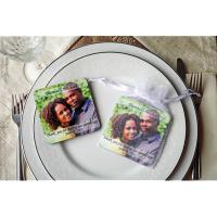These coasters can give a unique twist to the usual wedding favor! We're presenting these coast