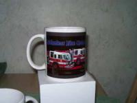 11oz cermaic mug for volunteer fire company