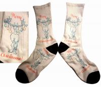 Merry Christmoose Crew Socks