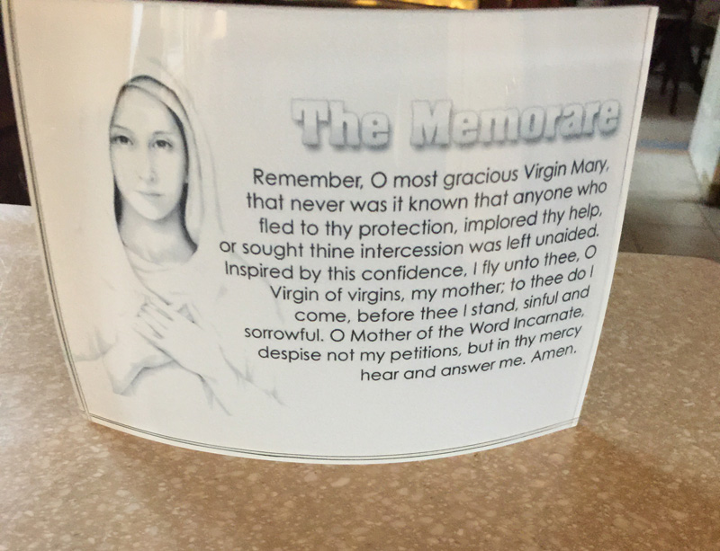 Memorare Poem
and Pretty China Image on 5
