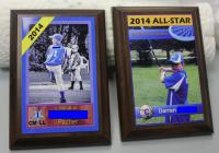 LL baseball card plaques for the participants