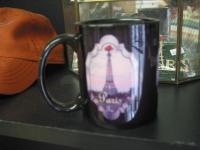 This is the mug11 black with white area done with our famous tower.  Yes it is really here in P