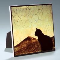 6x6 Glossy Tile with 6x6 easel back