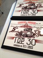 Award Plaques for an upcoming Car Show we are putting on.