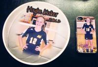 These items were made for a middle school volleyball parent night as gifts to the players.