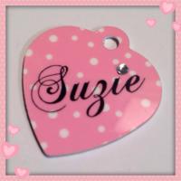 Suzie needed something special for her name tag.  Adding a rhinestone took it up a notch.