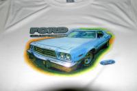 I have been wanting to make myself a tee shirt with my car on it....so I did :)  1973 Ford Gran