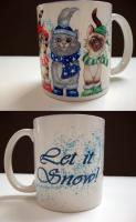 A selection of Coffee Mugs from the Big Cat Designs line - Pawrates of the Cattibean, Wizard of
