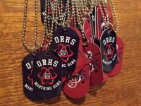Dog Tags for the ORHS band fund raising table! 2 sided!