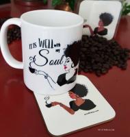 It is Well with My Soul coaster set of 6 by Robyn Y Palmer Designs  |  Very popular gift item i