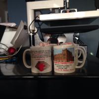 Fundraiser Mugs for church imaged on white ceramic mug