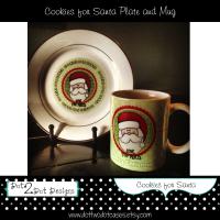 Fun plate and mug for the kids to put their cookies and milk out for Santa!