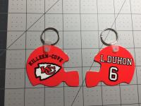 Key chains I made for my grandson football team