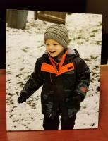 Picture of my grandson playing in the snow