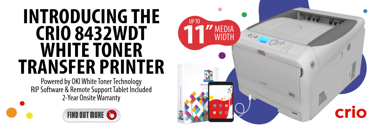 Crio 8432WDT White Digital Transfer Printer