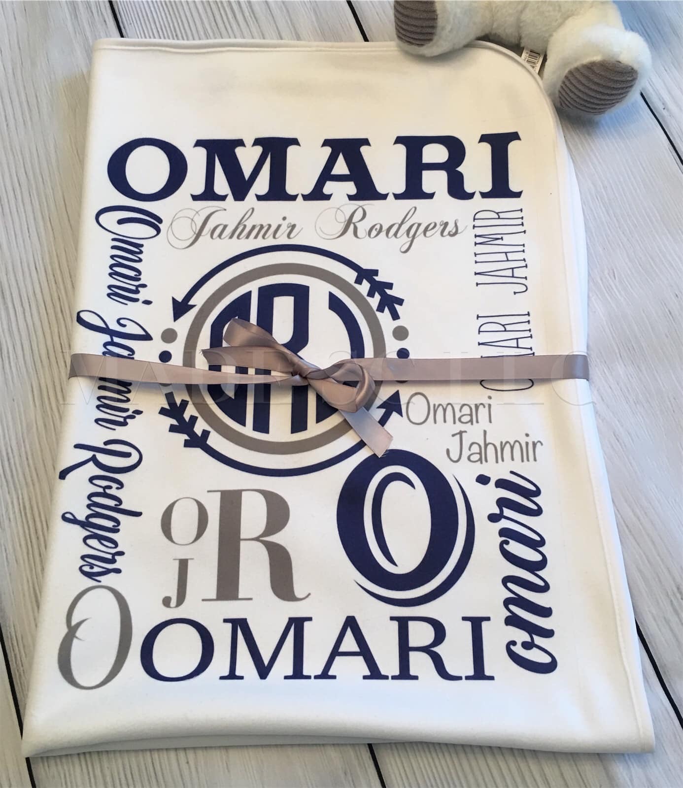 Personalized Baby Blanket  made with sublimation printing