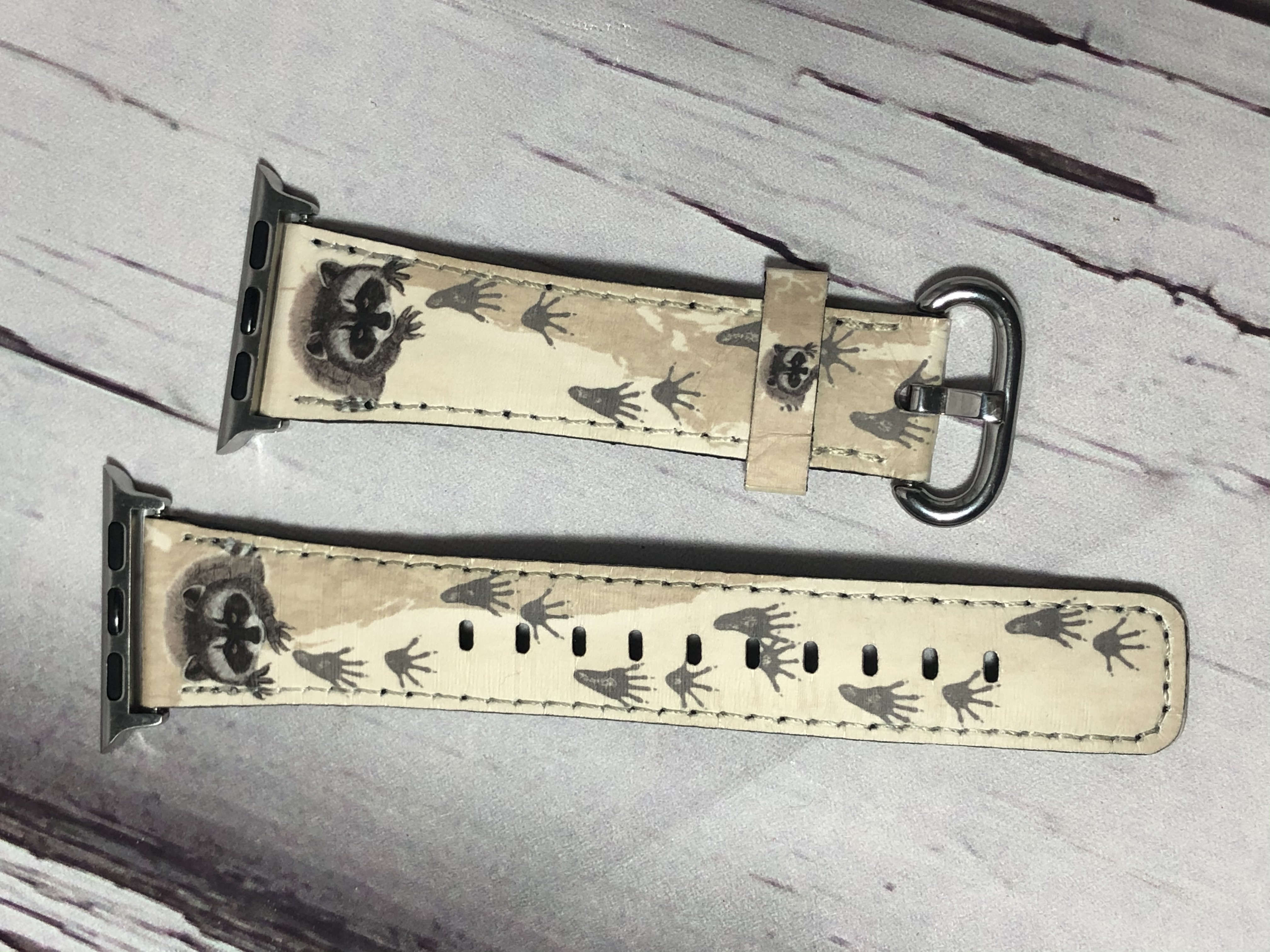 Watch Band - Racoon made with sublimation printing