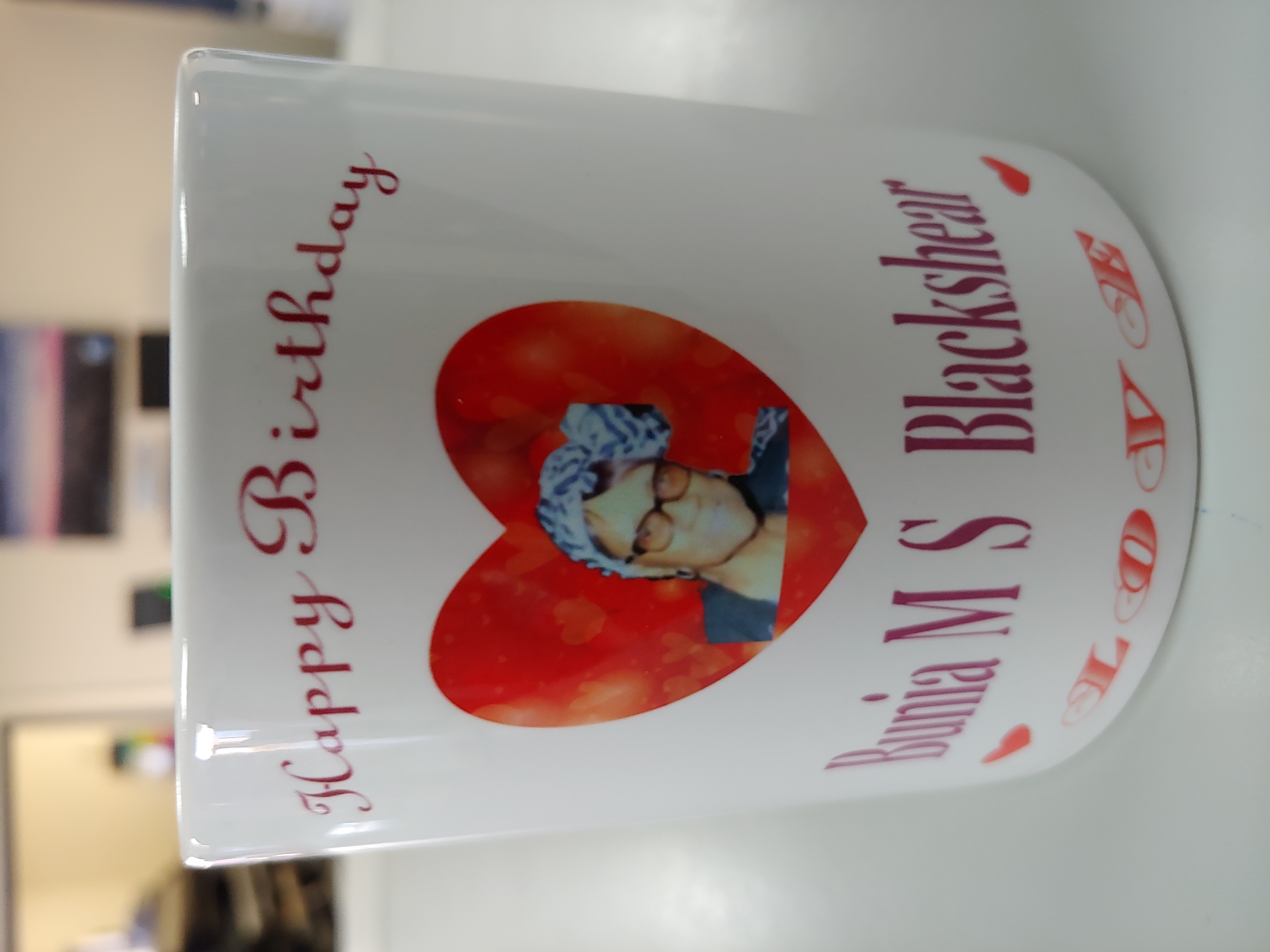 Heart Photo made with sublimation printing