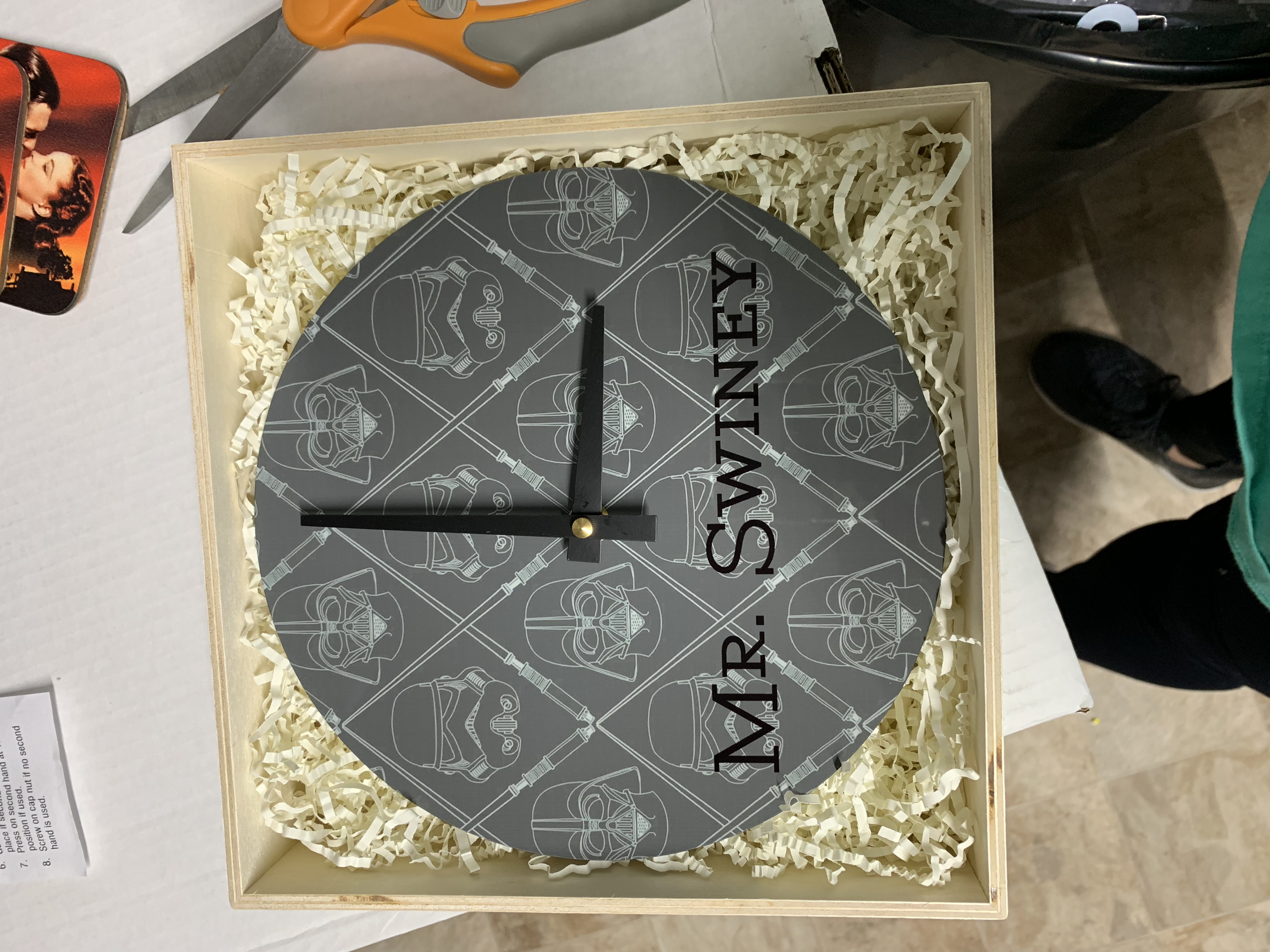 Principal Clock made with sublimation printing