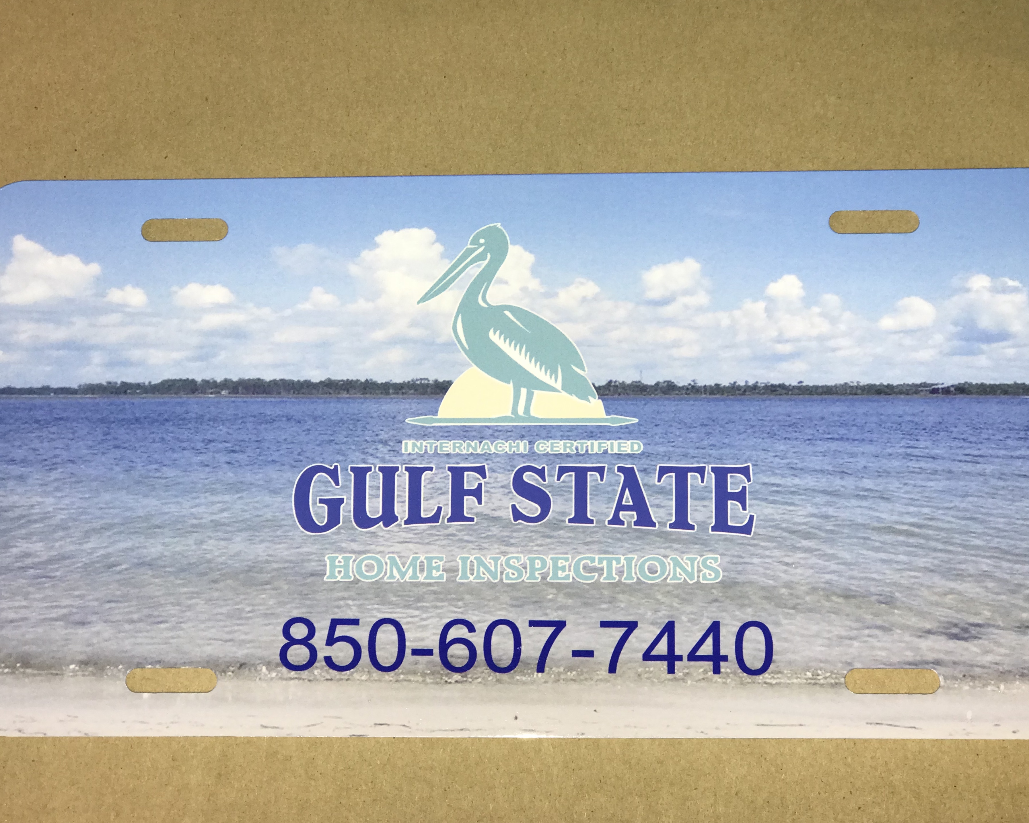 Car Tag made with sublimation printing