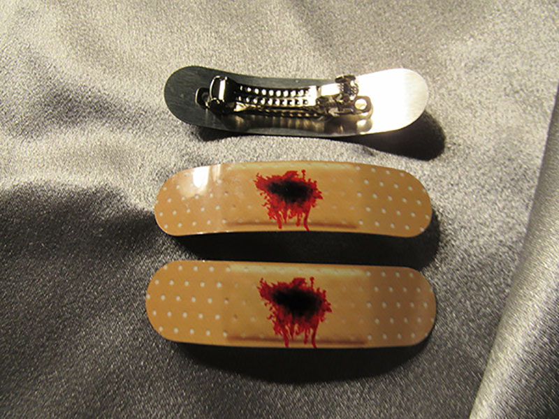 Hair Barrette made with sublimation printing