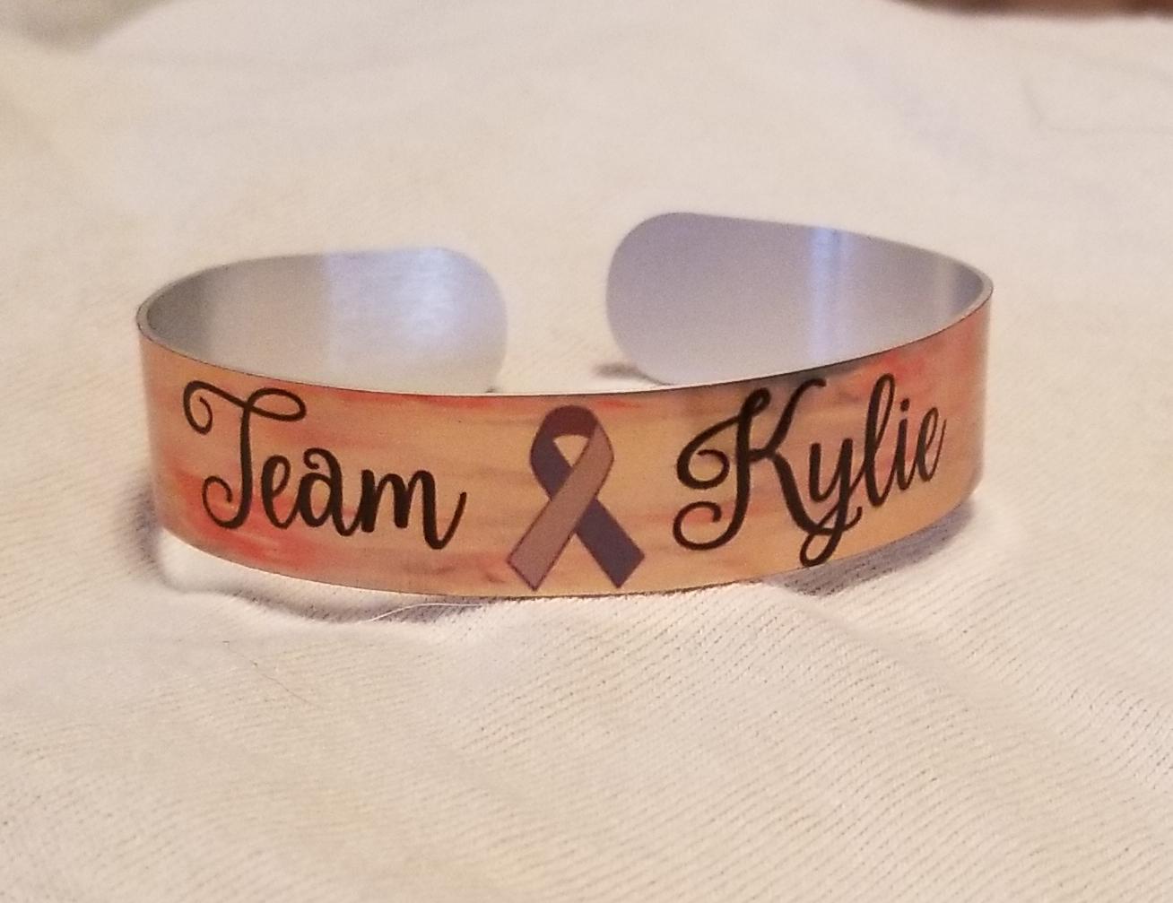 Team Kylie made with sublimation printing
