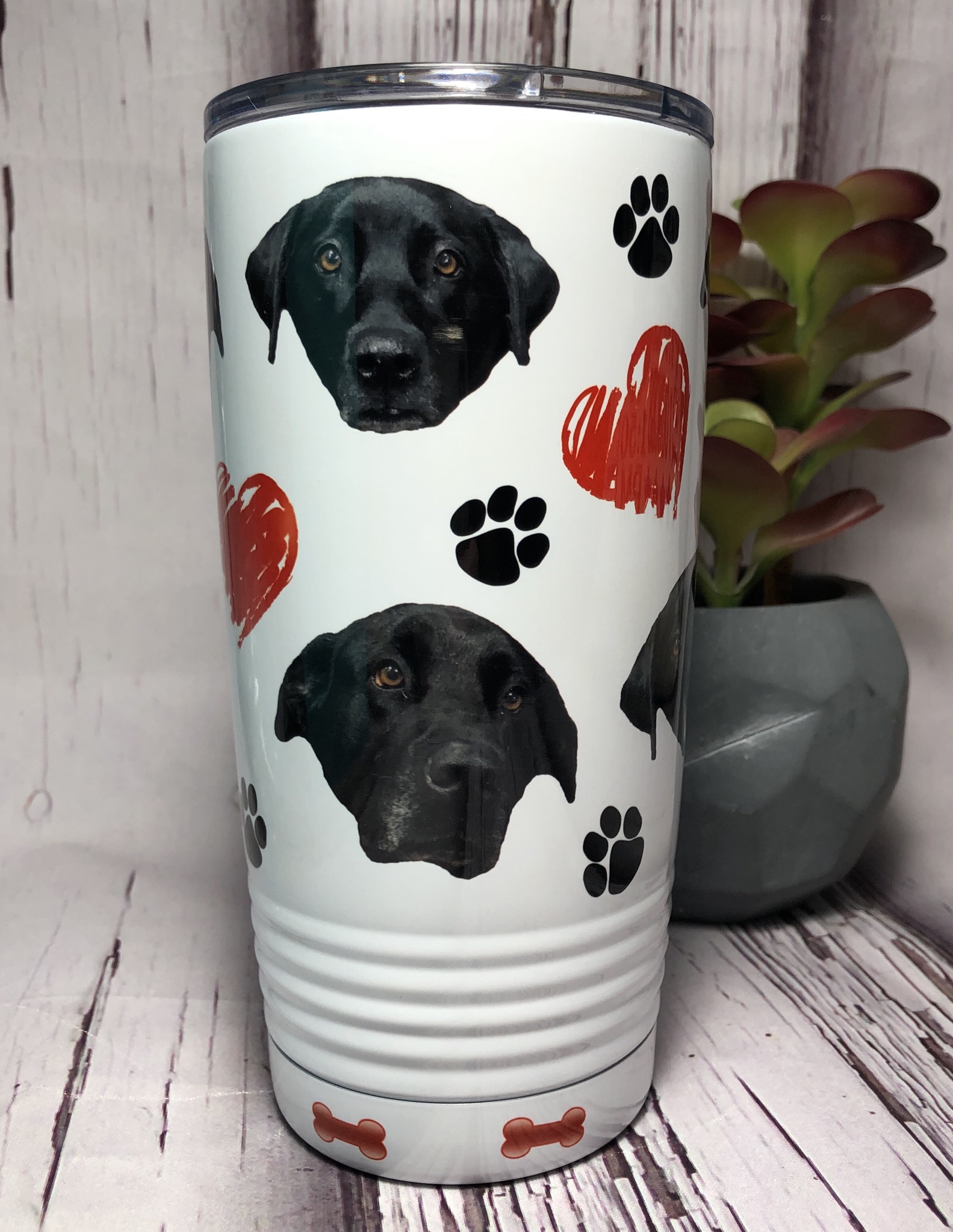 Coffee and Dogs = PERFECT  made with sublimation printing