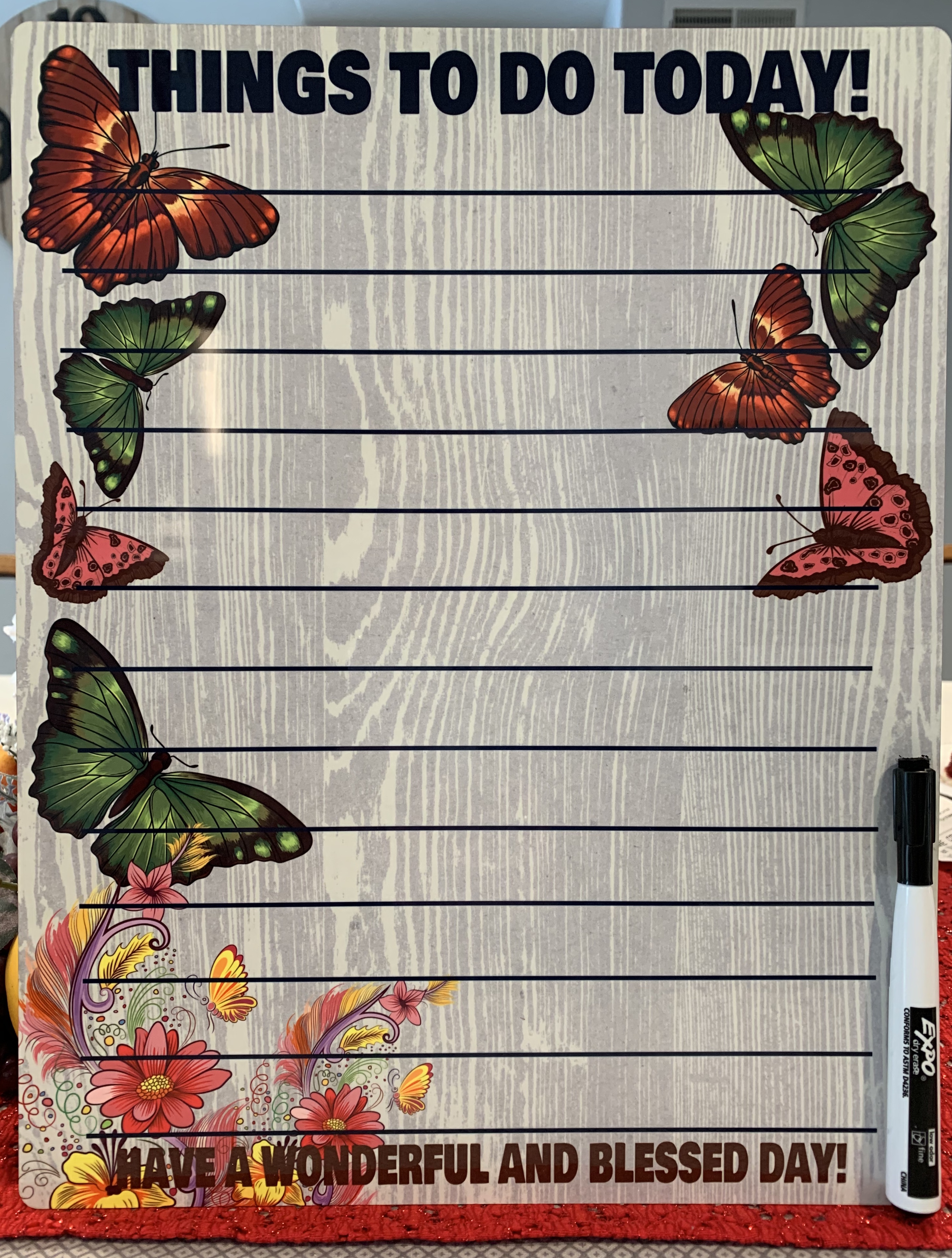 Butterfly Spring Board made with sublimation printing
