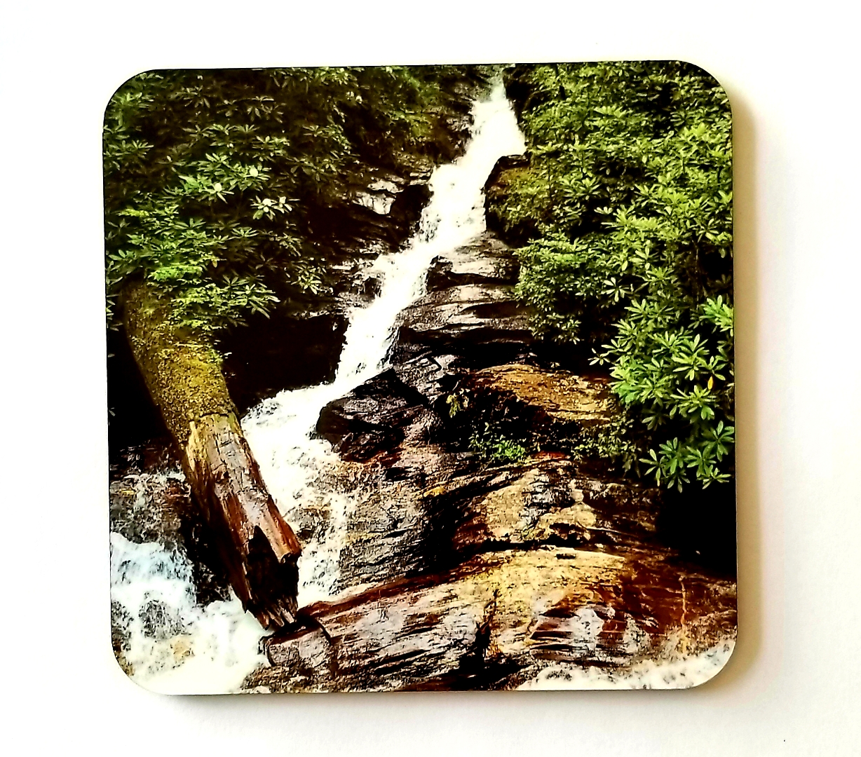 Waterfall Coaster made with sublimation printing