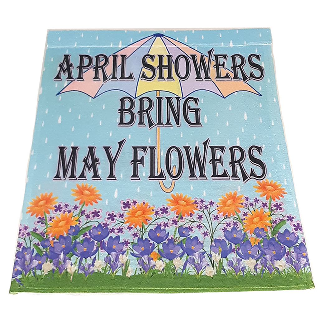 April Showers made with sublimation printing