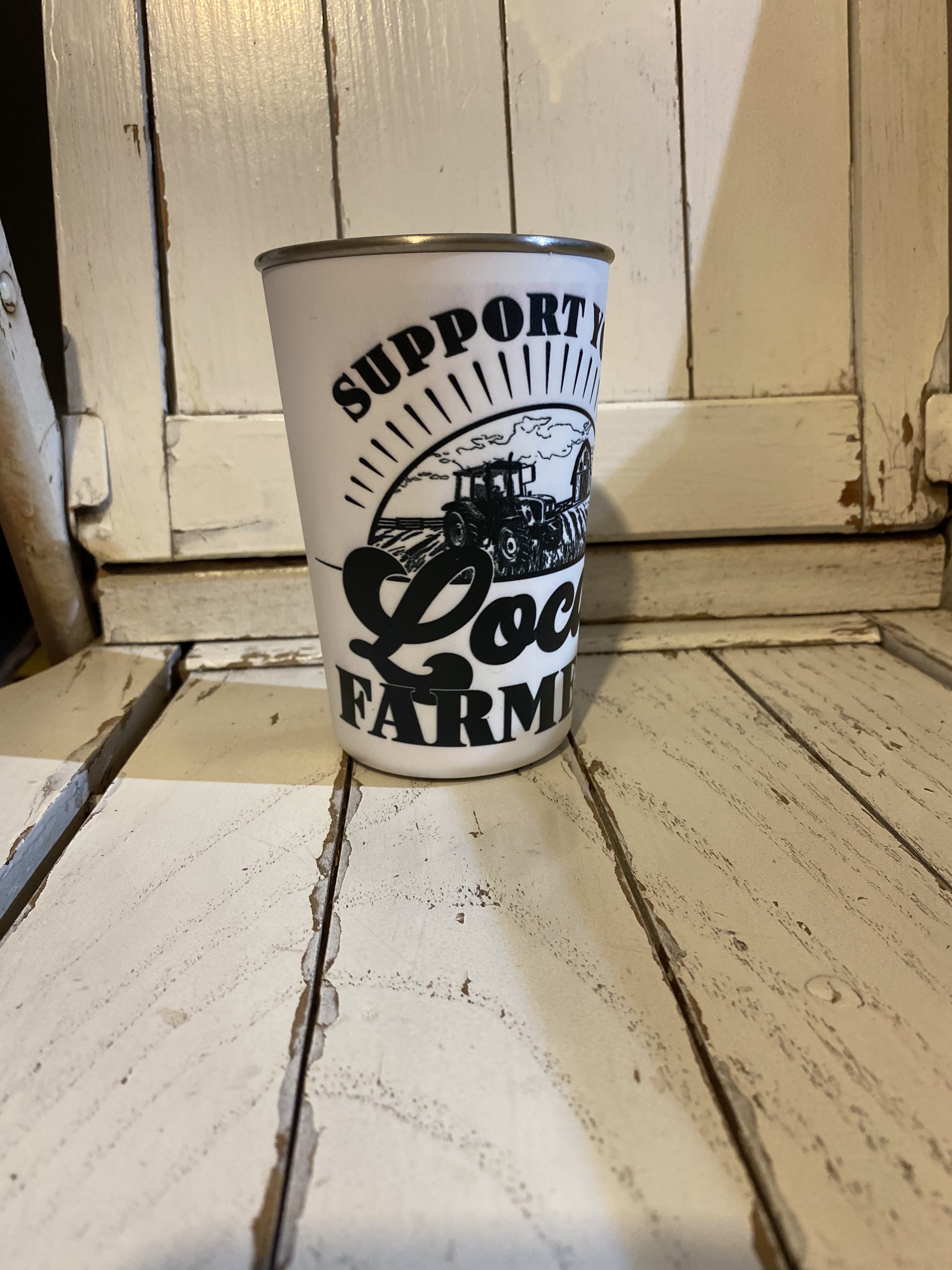 Support Your Local Farmer made with sublimation printing