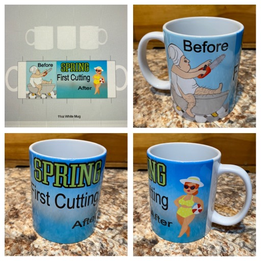 Spring Mug made with sublimation printing