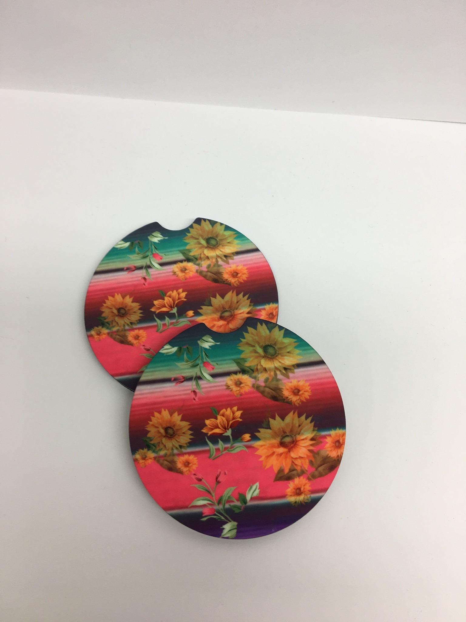 Car coaster made with sublimation printing