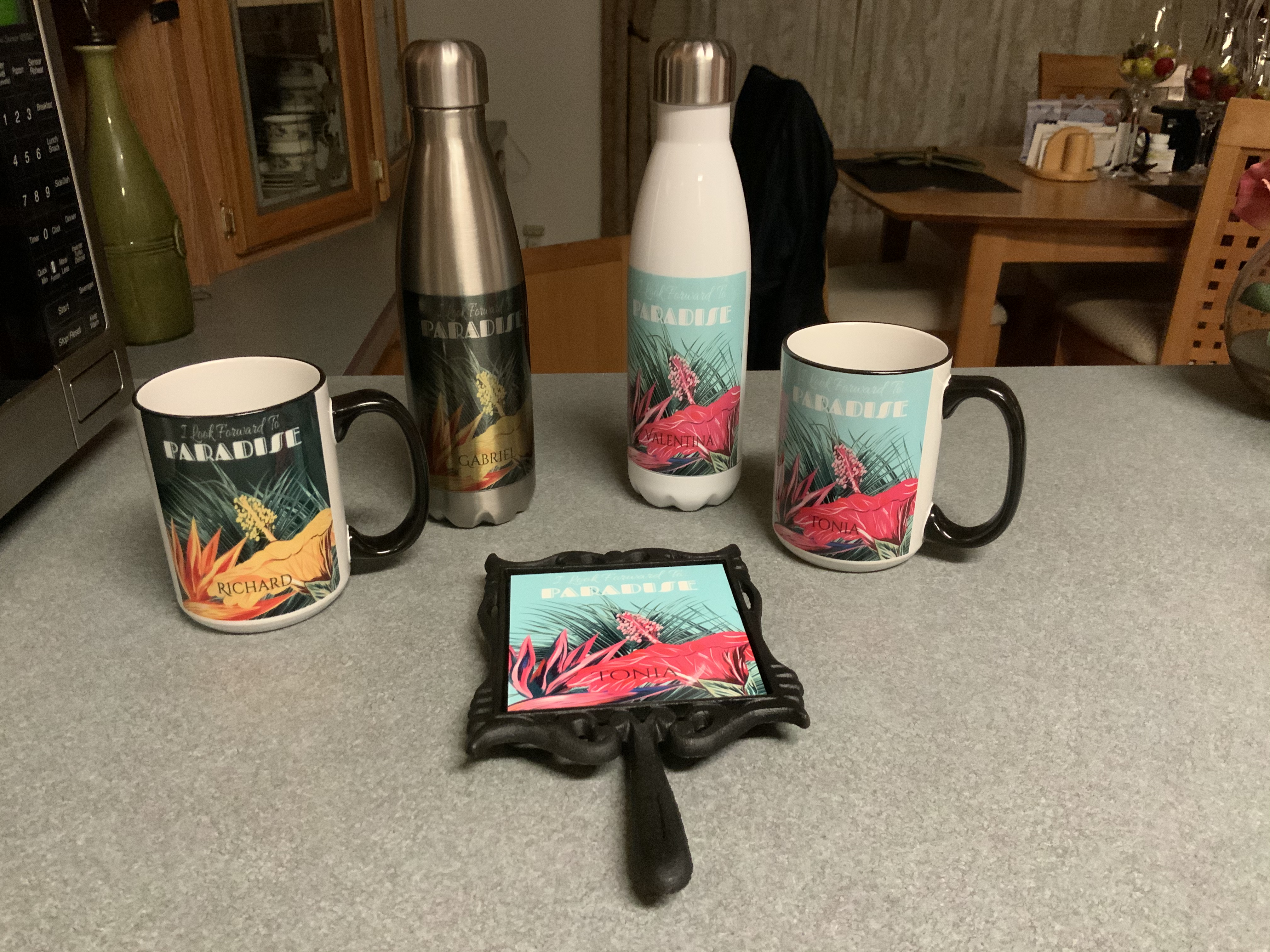 Drinkware made with sublimation printing