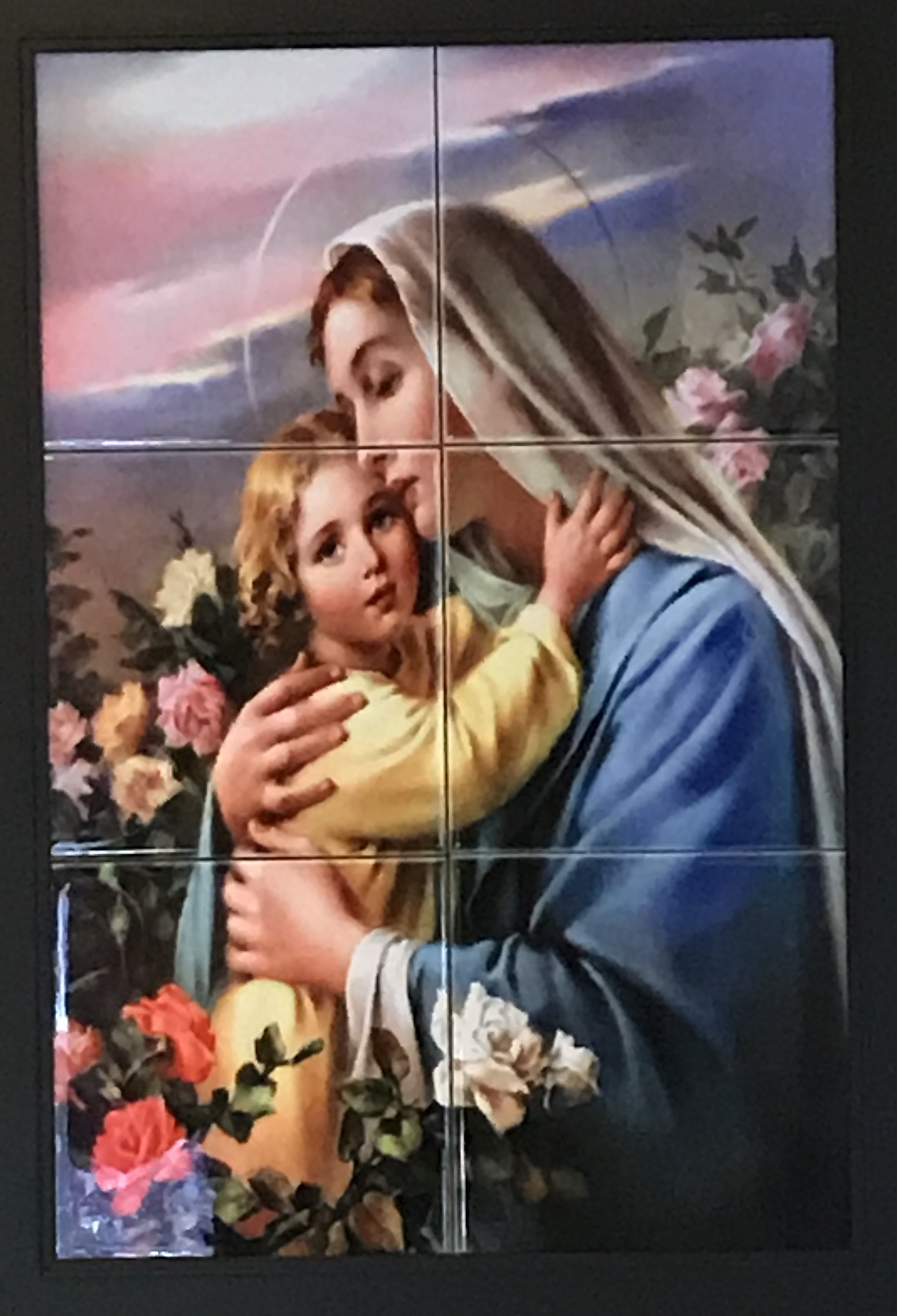 MARY AND CHILD made with sublimation printing