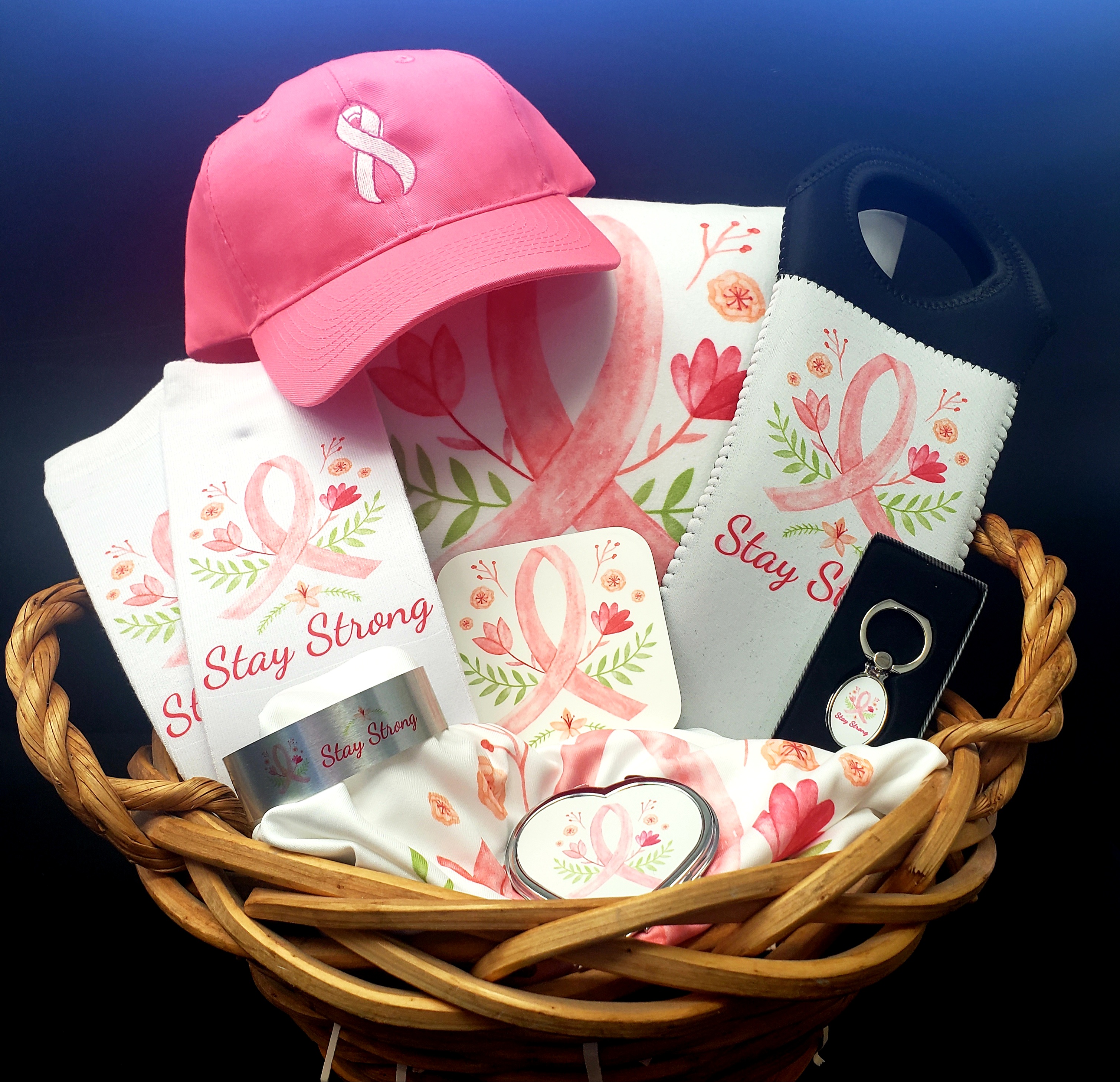 Breast Awareness Giveaway made with sublimation printing