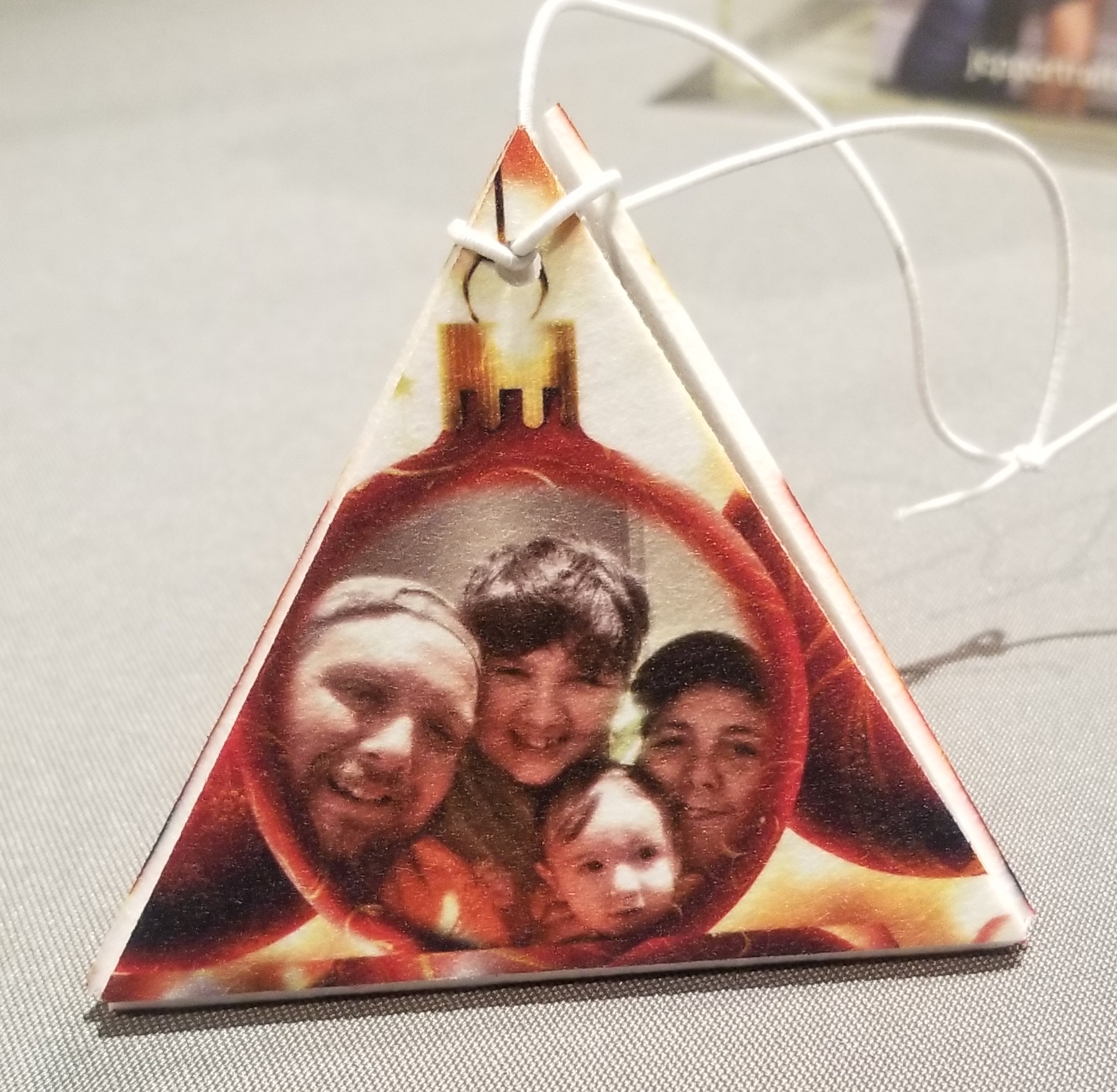 Make It Personal 3D Ornament made with sublimation printing
