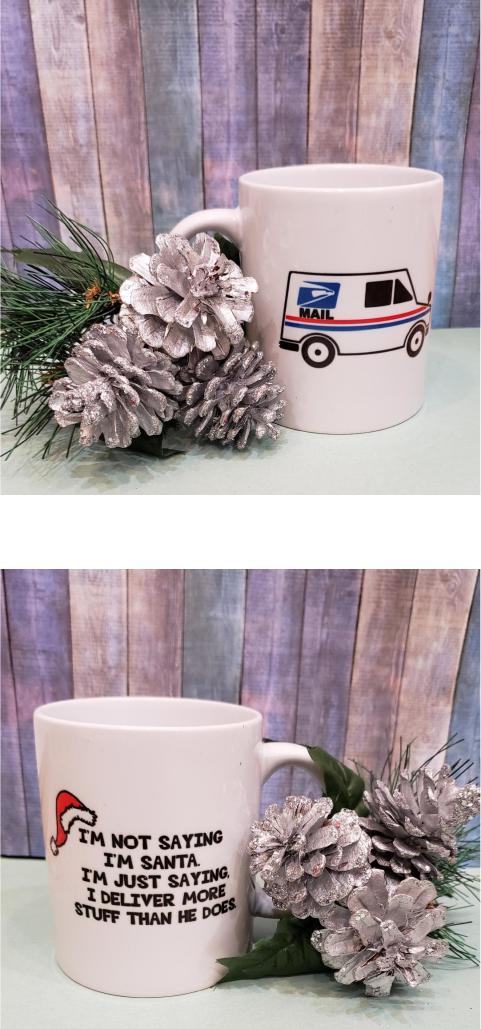 Mug for Postman made with sublimation printing