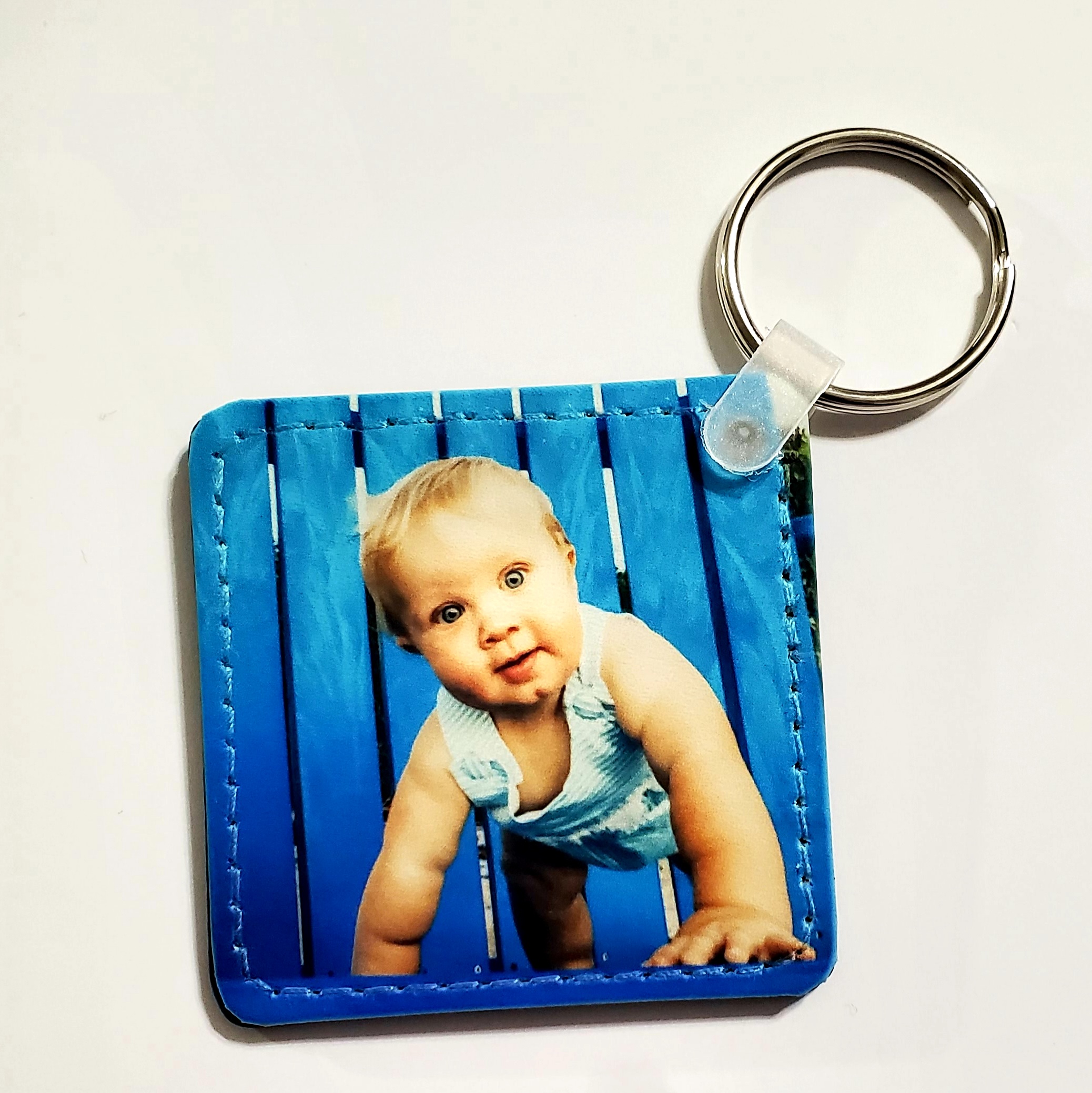 Leather Key Chain made with sublimation printing