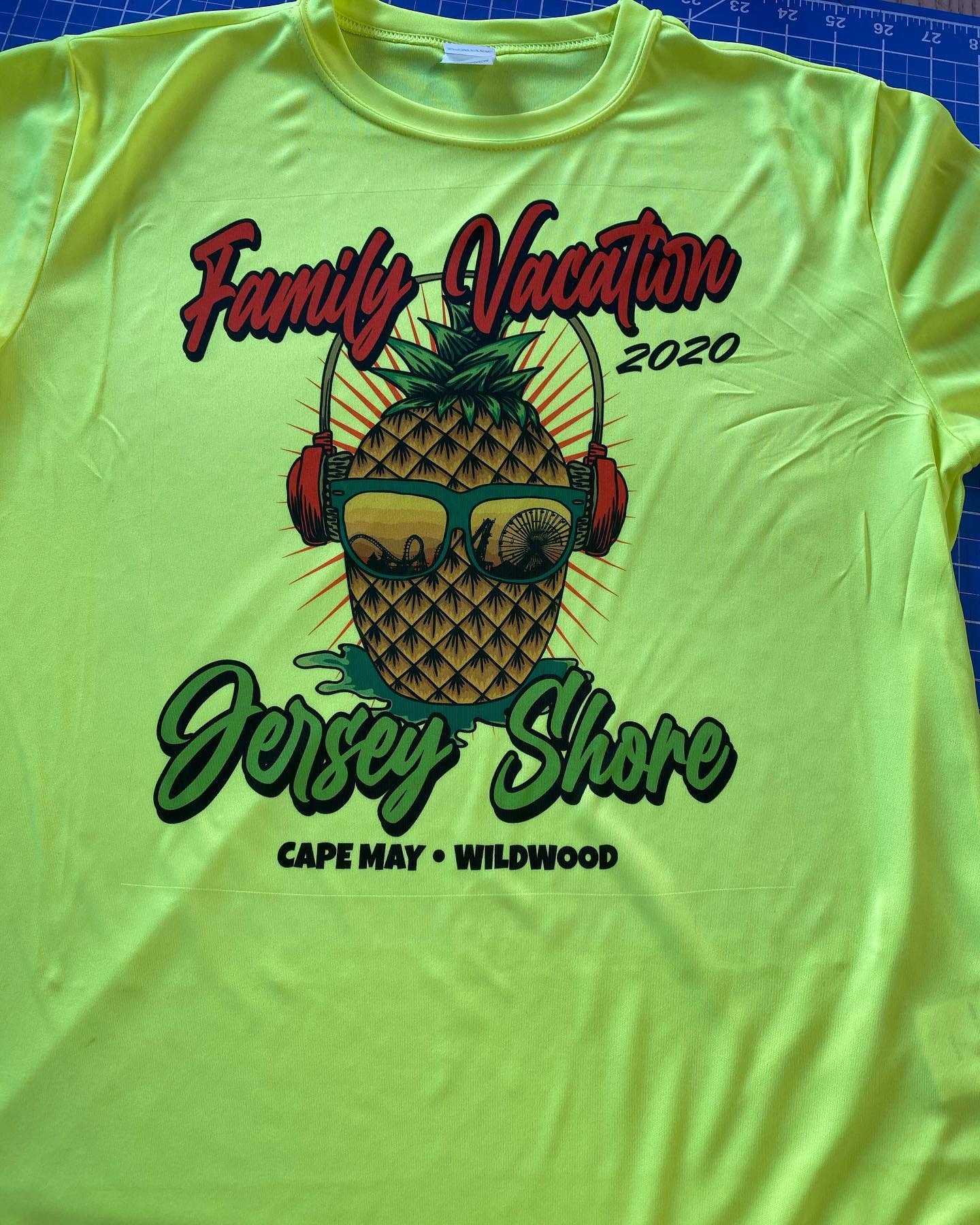 Family Vacation made with sublimation printing