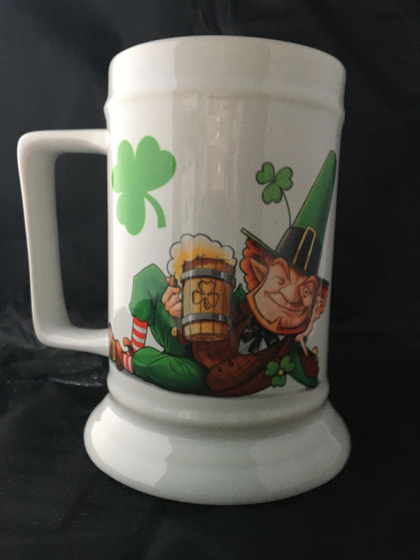 Leprechaun Stein made with sublimation printing