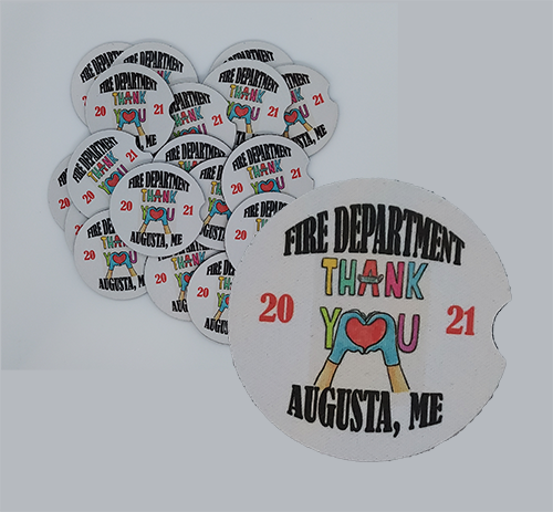Fire Department Thank-you made with sublimation printing