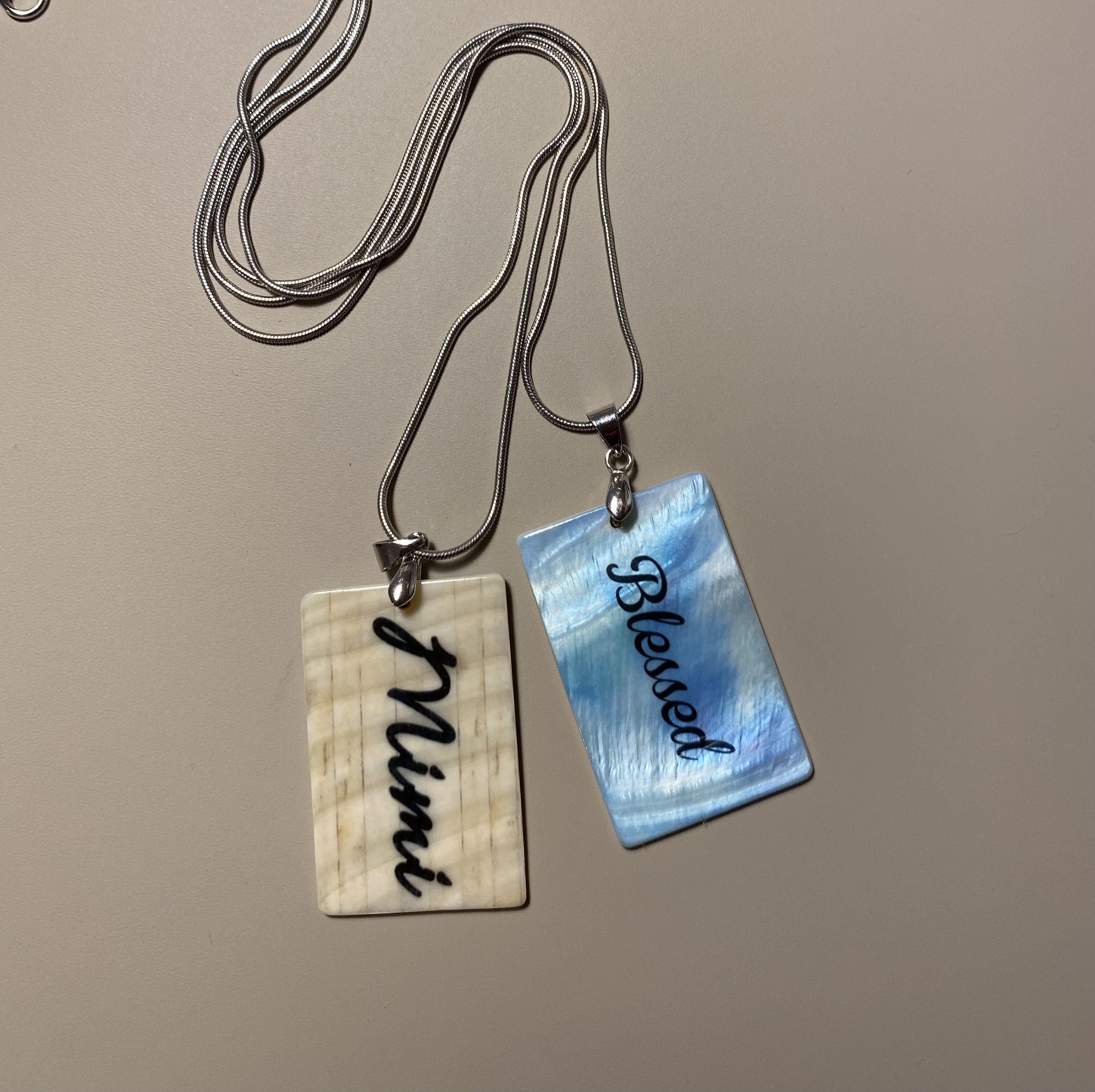 Beautiful LumaShell Necklace.  made with sublimation printing
